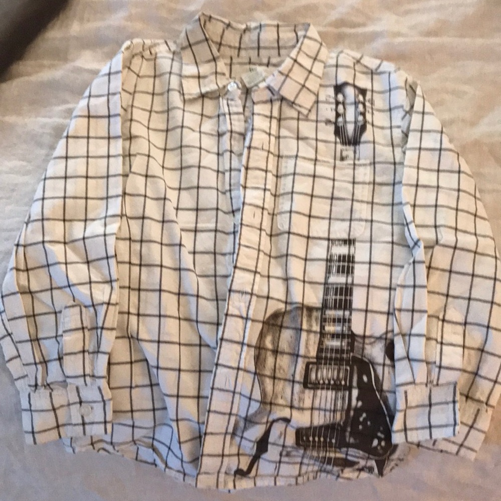 Boys Wes and Willy button down